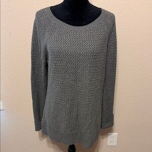 LOFT Dark Gray Women's Crew Neck Sweater